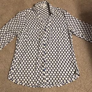 Express Portifino button down blouse